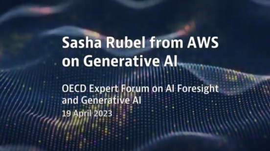Sasha Rubel from AWS on generative AI at OECD.AI Expert Forum