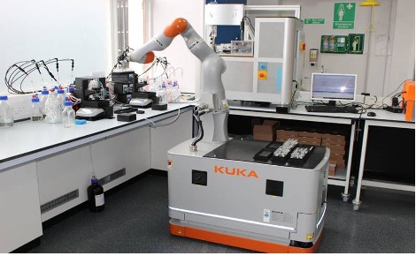 Figure 1. An autonomous laboratory robot at the University of Liverpool