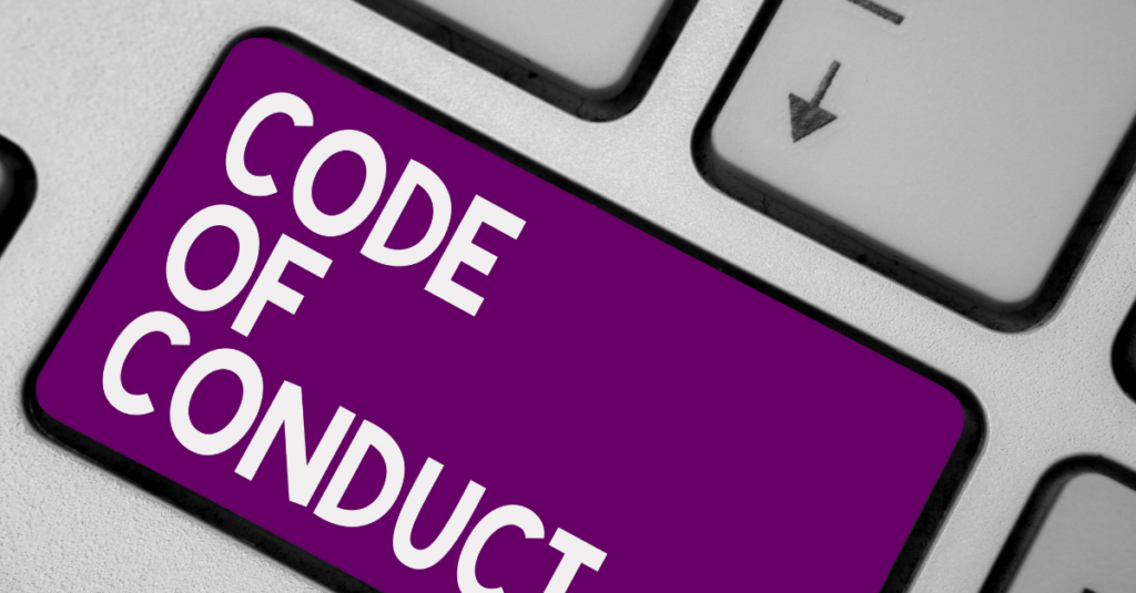 code of conduct on keyboard key