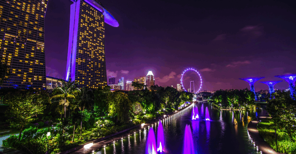singapore night scene