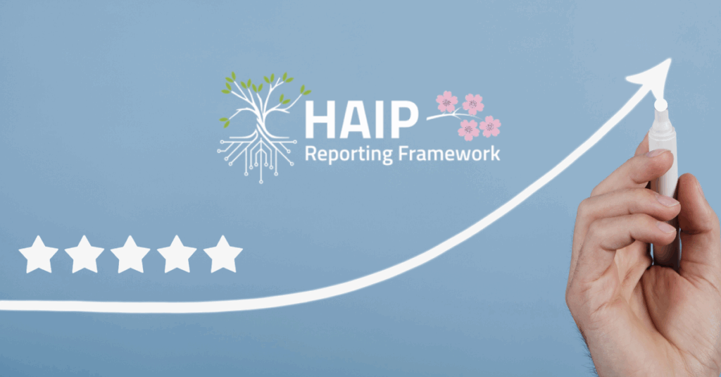 HAIP logo with feedback rating