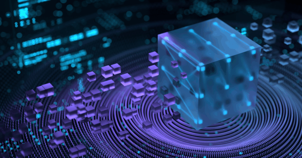 abstract image of data sharing